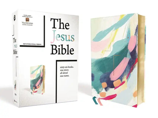 The Jesus Bible, NIV Edition, Leathersoft, Multi-Color/Teal, Comfort Print - Imitation Leather