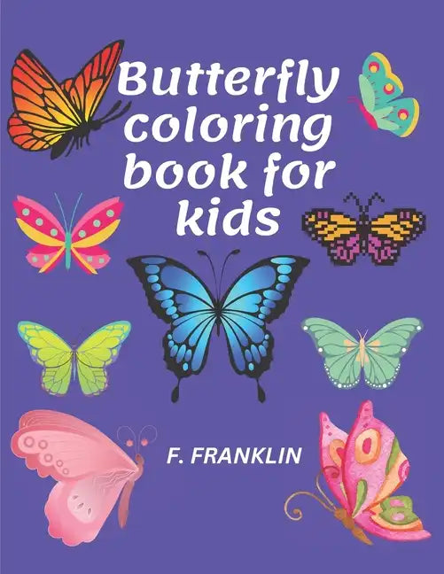 Butterfly coloring book for kids - Paperback