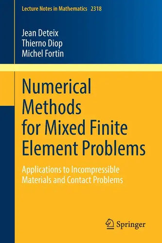 Numerical Methods for Mixed Finite Element Problems: Applications to Incompressible Materials and Contact Problems - Paperback