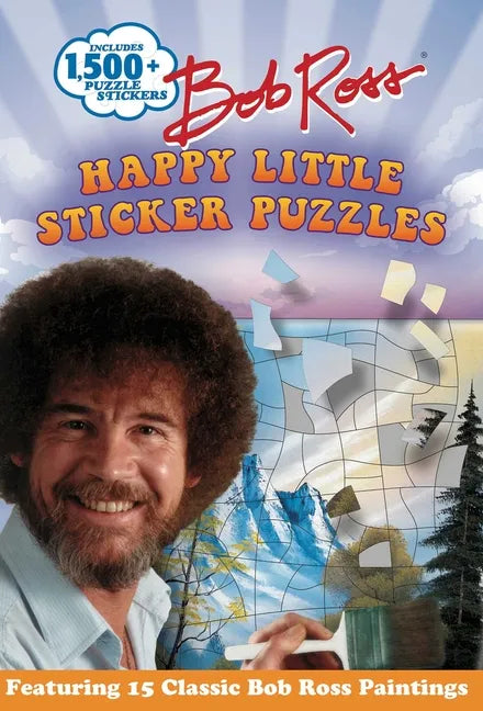 Bob Ross Happy Little Sticker Puzzles - Paperback