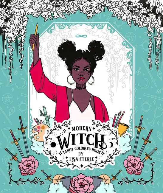 Modern Witch Tarot Coloring Book - Paperback