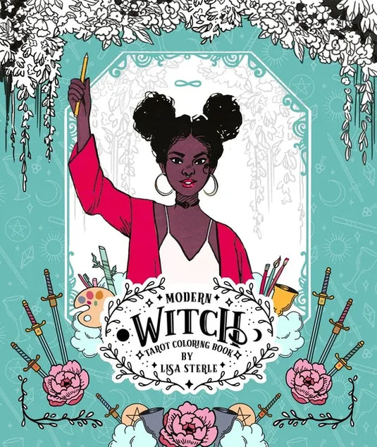 Modern Witch Tarot Coloring Book - Paperback