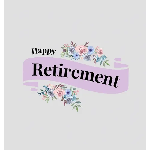 Happy Retirement Guest Book with lined pages (hardback) - Hardcover