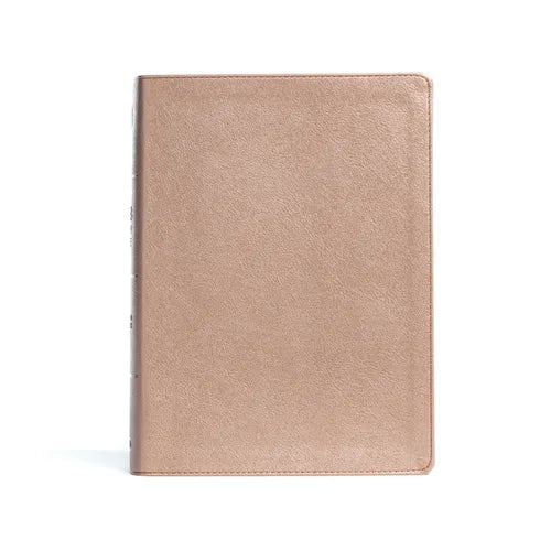 CSB Study Bible, Rose Gold Leathertouch, Indexed - Imitation Leather