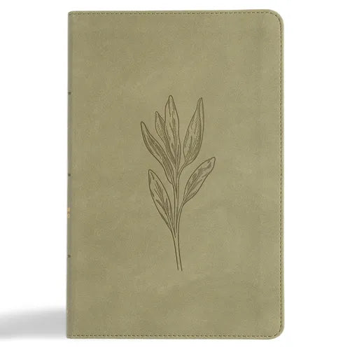 CSB Thinline Bible, Digital Study Edition, Sage Suedesoft Leathertouch - Imitation Leather