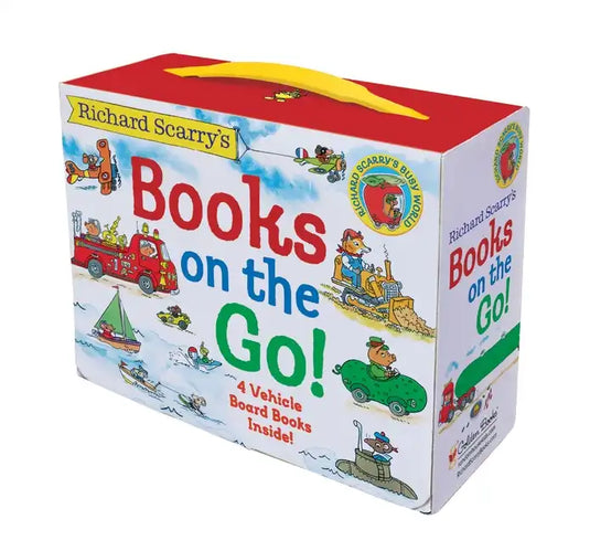 Richard Scarry's Books on the Go: 4 Board Books - Boxed Set