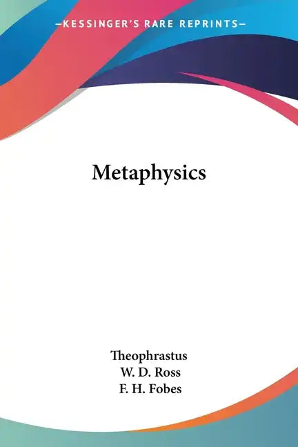 Metaphysics - Paperback