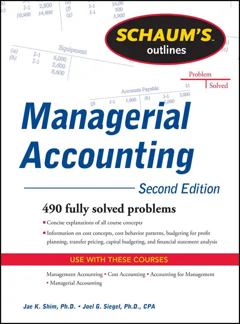 Schaum's Outline of Managerial Accounting - Paperback