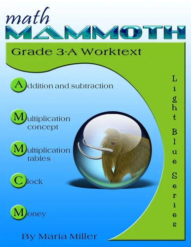 Math Mammoth Grade 3-A Worktext - Paperback