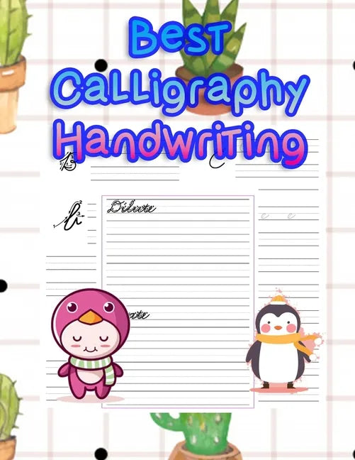 Best Calligraphy Handwriting: handwriting tracing workbook-handwriting practice paper for kids-handwriting practice sheets - Paperback