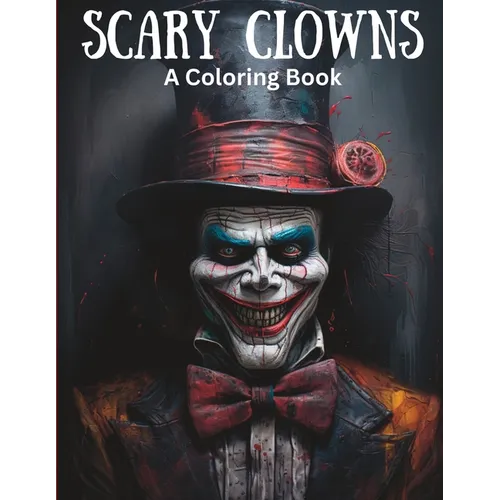 Scary Clowns Coloring Book - Paperback