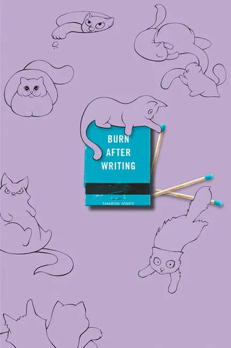 Burn After Writing (Purple with Cats) - Paperback