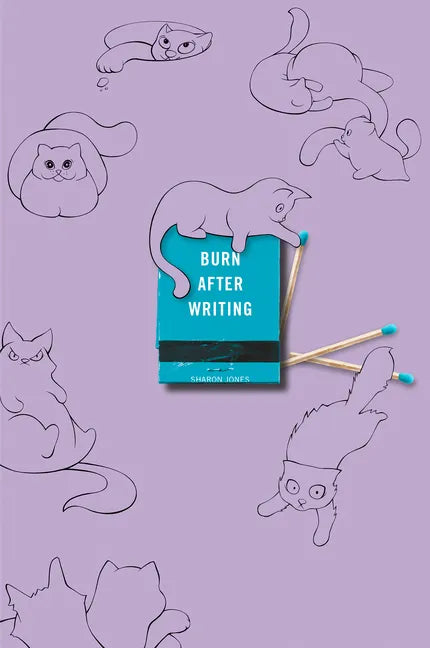 Burn After Writing (Purple with Cats) - Paperback