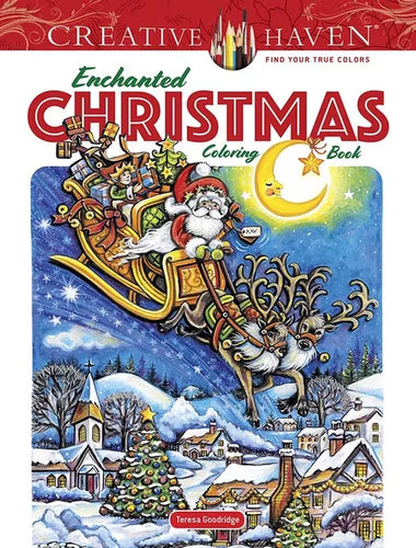 Creative Haven Enchanted Christmas Coloring Book - Paperback
