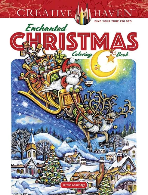 Creative Haven Enchanted Christmas Coloring Book - Paperback
