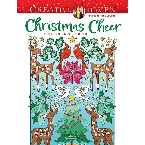 Creative Haven Christmas Cheer Coloring Book - Paperback