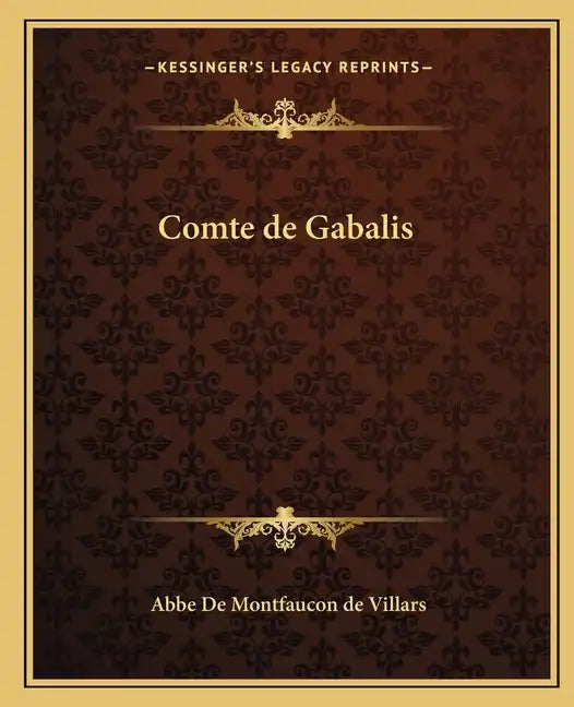 Comte de Gabalis - Paperback