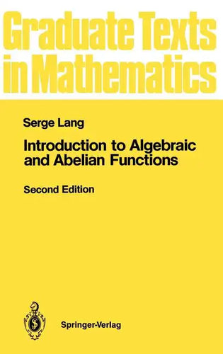 Introduction to Algebraic and Abelian Functions - Hardcover