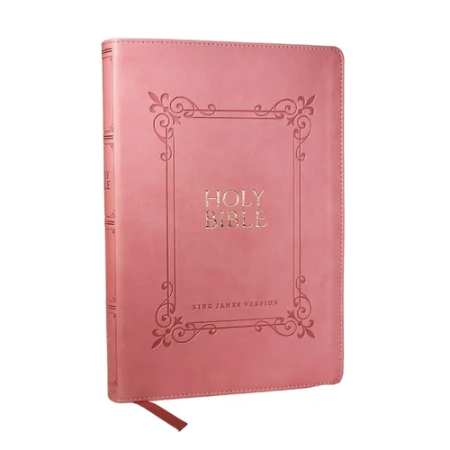 KJV Holy Bible: Large Print with 53,000 Center-Column Cross References, Pink Leathersoft, Red Letter, Comfort Print: King James Version - Imitation Leather