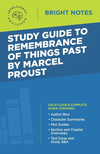 Study Guide to Remembrance of Things Past by Marcel Proust - Paperback
