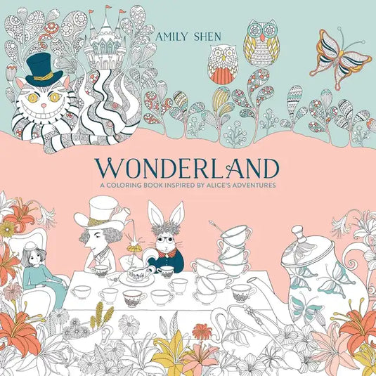Wonderland: A Coloring Book Inspired by Alice's Adventures - Paperback
