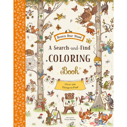 Brown Bear Wood: A Search-And-Find Coloring Book: Over 100 Things to Find - Paperback