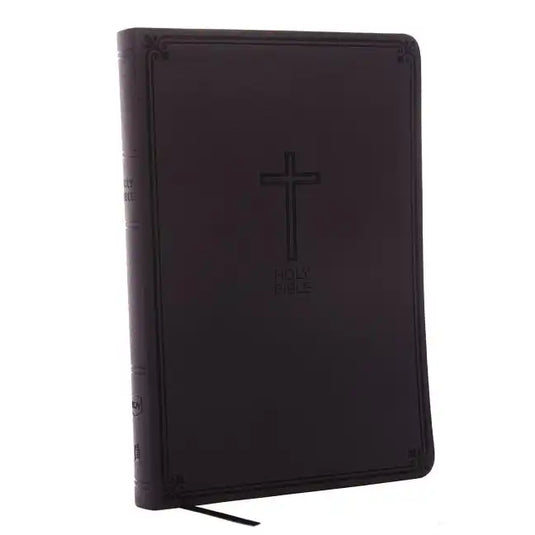 NKJV, Value Thinline Bible, Large Print, Imitation Leather, Black, Red Letter Edition - Imitation Leather