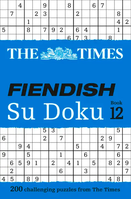 The Times Fiendish Su Doku Book 12: 200 Challenging Puzzles from the Times - Paperback