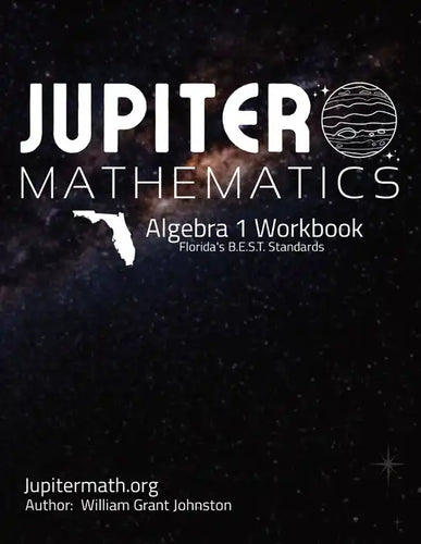 Algebra 1 Workbook: Jupitermath.org - Paperback