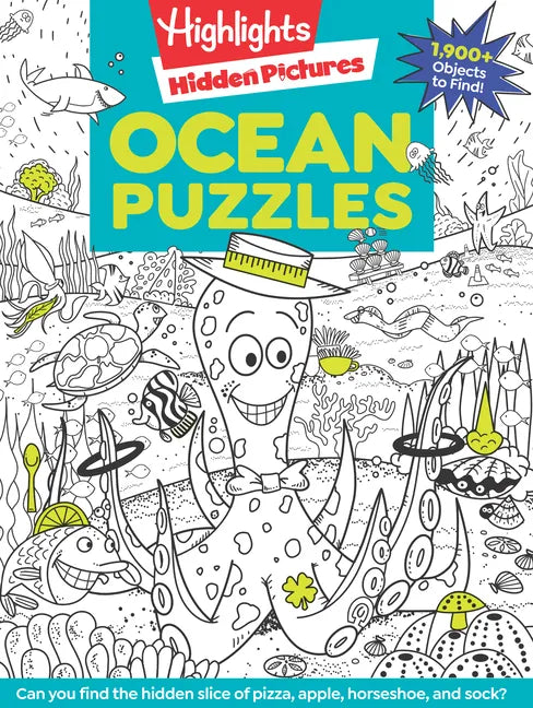 Ocean Puzzles: Over 100 Search and Find Puzzles with Sea Creatures, Marine Animals and More Under the Sea Picture Scenes, Ocean Picture Puzzles for Ki - Paperback