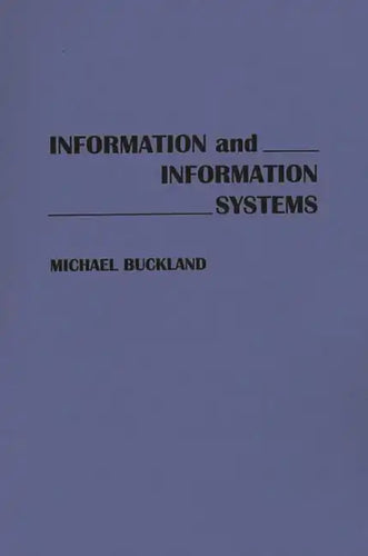 Information and Information Systems - Paperback