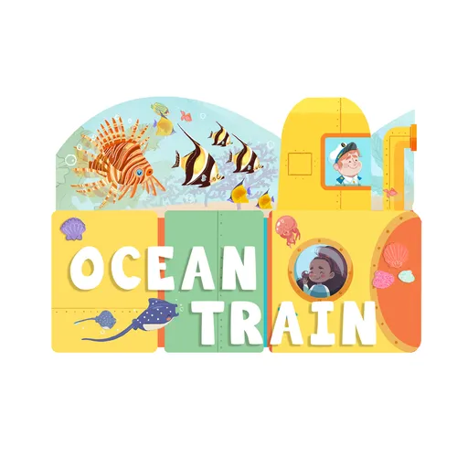 Ocean Train: An Activity Board Book - Board Book
