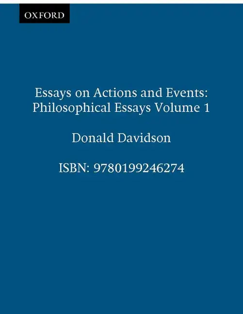 Essays on Actions and Events - Paperback