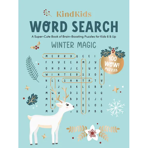 Kindkids Word Search Winter Magic: A Super-Cute Book of Brain-Boosting Puzzles for Kids 6 & Up - Paperback