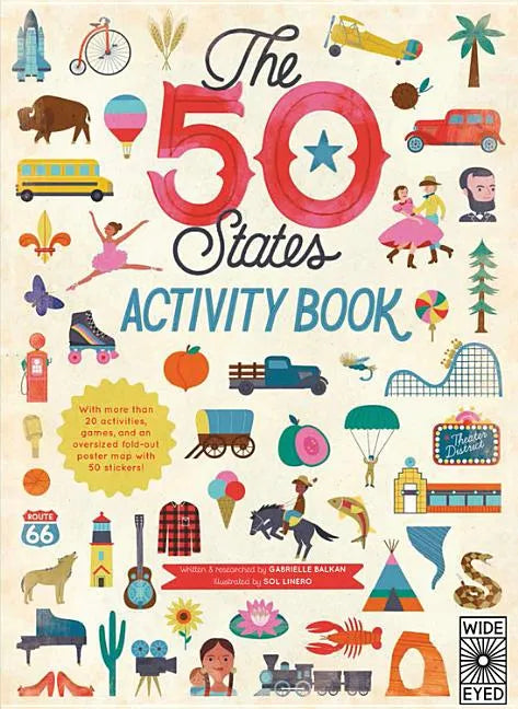 The 50 States: Activity Book: Maps of the 50 States of the USA - Paperback