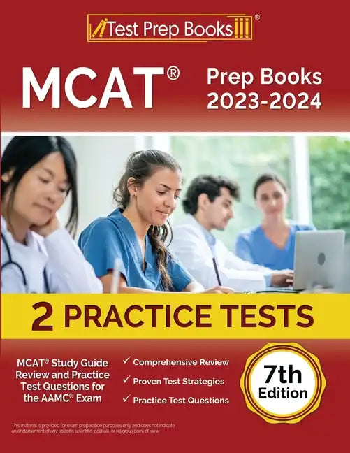 MCAT Prep Books 2023-2024: MCAT Study Guide Review and 2 Practice Tests for the AAMC Exam [7th Edition] - Paperback