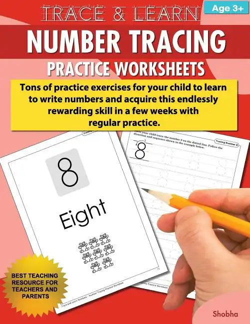 Trace & Learn Numbers Tracing Workbook Practice Worksheets: Daily Practice Guide for Pre-K Children - Paperback