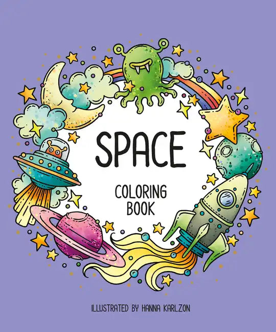 Space: Coloring Book - Paperback