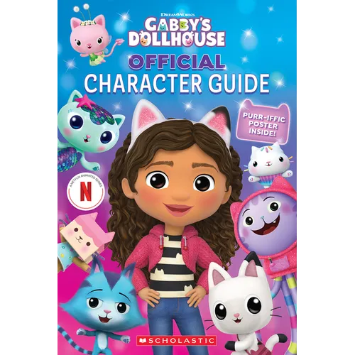 The Official Gabby's Dollhouse Character Guide with Poster - Paperback