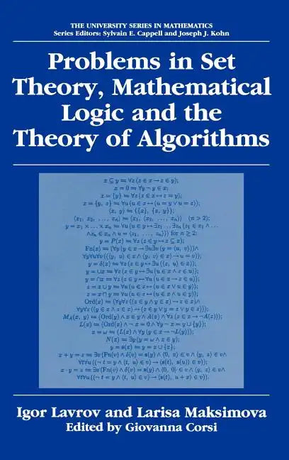 Problems in Set Theory, Mathematical Logic and the Theory of Algorithms - Hardcover