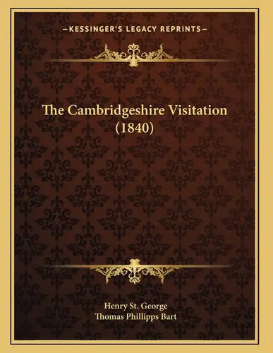 The Cambridgeshire Visitation (1840) - Paperback