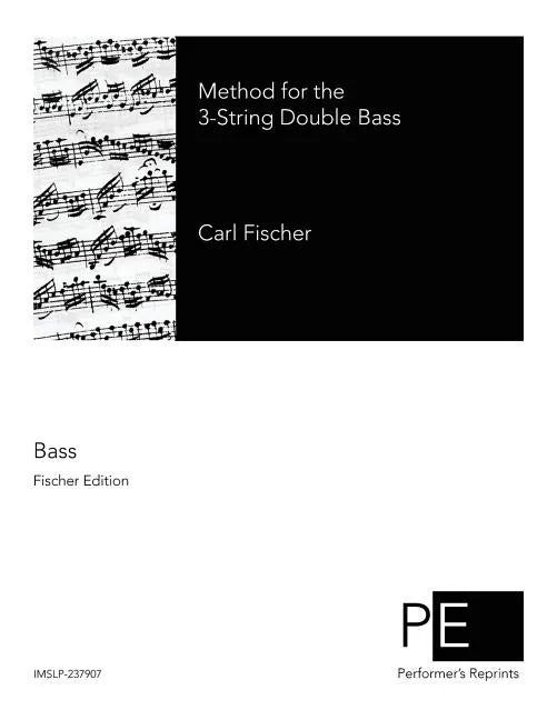 Method for the 3-String Double Bass - Paperback
