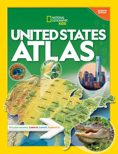 National Geographic Kids United States Atlas 7th Edition - Paperback