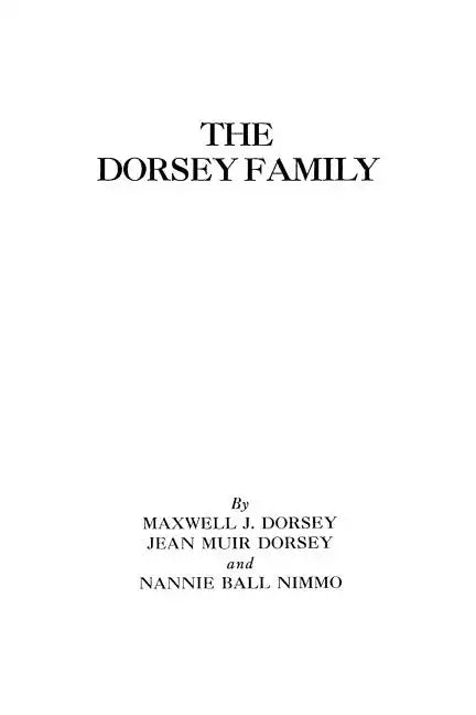 Dorsey Family - Paperback