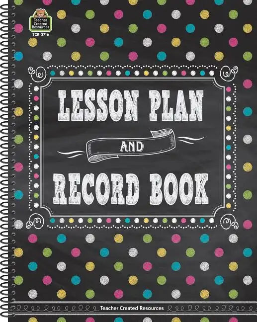 Chalkboard Brights Lesson Plan and Record Book - Paperback
