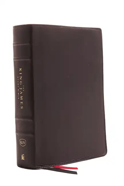 The King James Study Bible, Genuine Leather, Black, Full-Color Edition - Leather