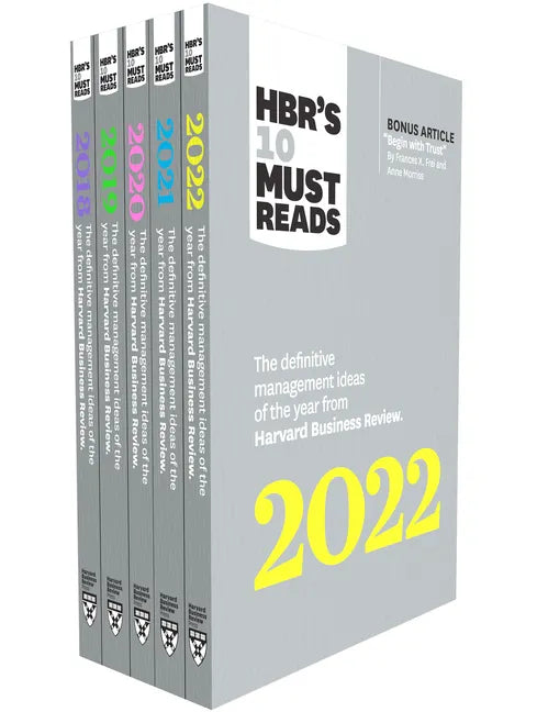 5 Years of Must Reads from Hbr: 2022 Edition (5 Books) - Paperback