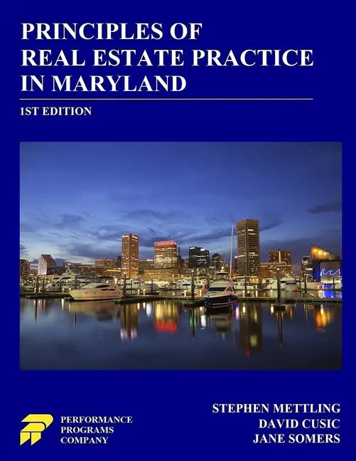 Principles of Real Estate Practice in Maryland: 1st Edition - Paperback