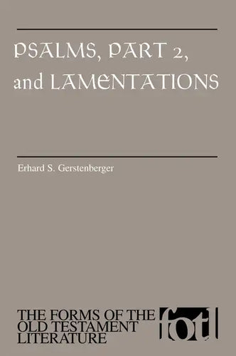 Psalms, Part 2 and Lamentations - Paperback