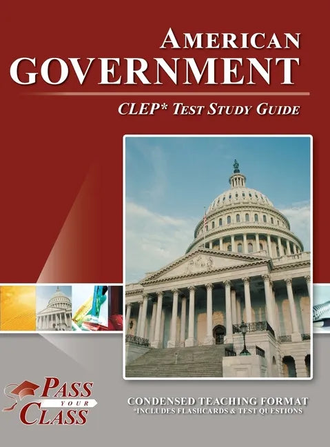 American Government CLEP Test Study Guide - Hardcover